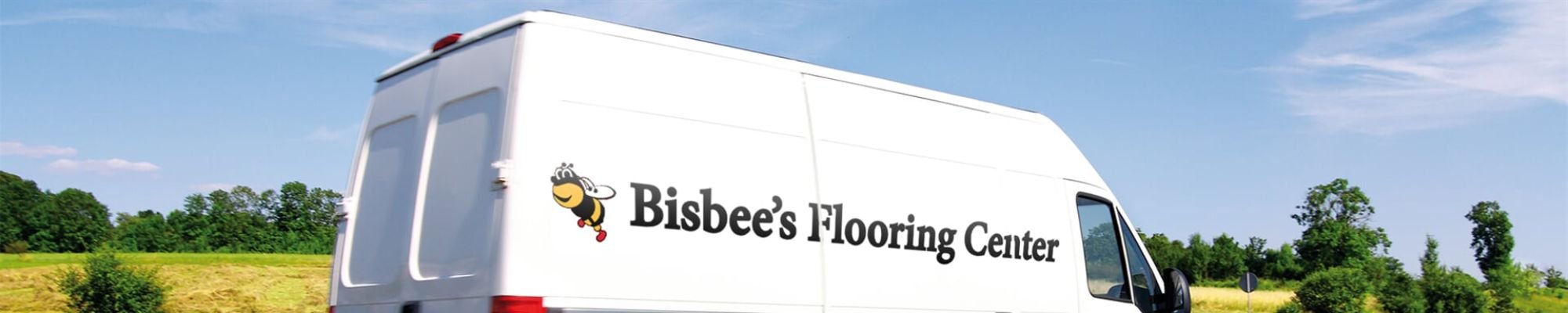 Bisbee's Flooring Center van for shop-at-home calls in McFarland, and Sun Prairie WI