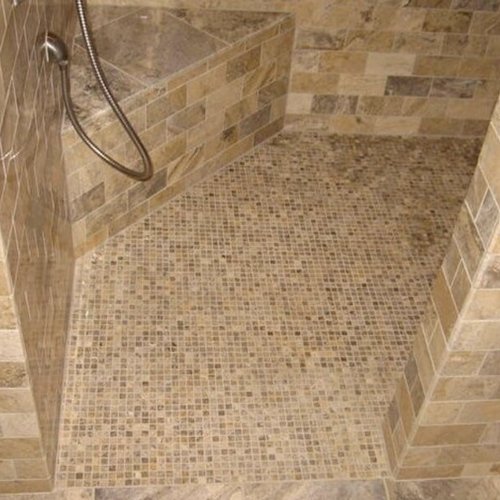 Custom shower with tile in McFarland, WI from Bisbee's Flooring Center