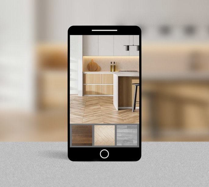 room visualizer app from Bisbee's Flooring Center in Prairie, WI