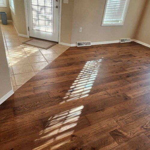 Hardwood flooring installation in Sun Prairie, WI from Bisbee's Flooring Center