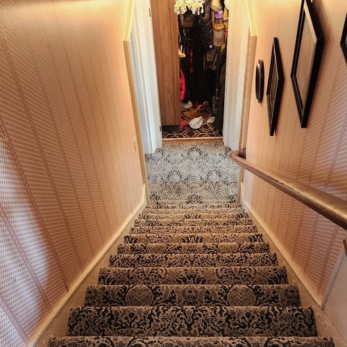 Patterned Carpet in a stairwell